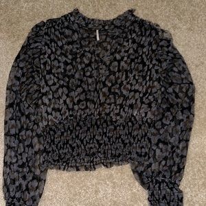 Free people cropped blouse